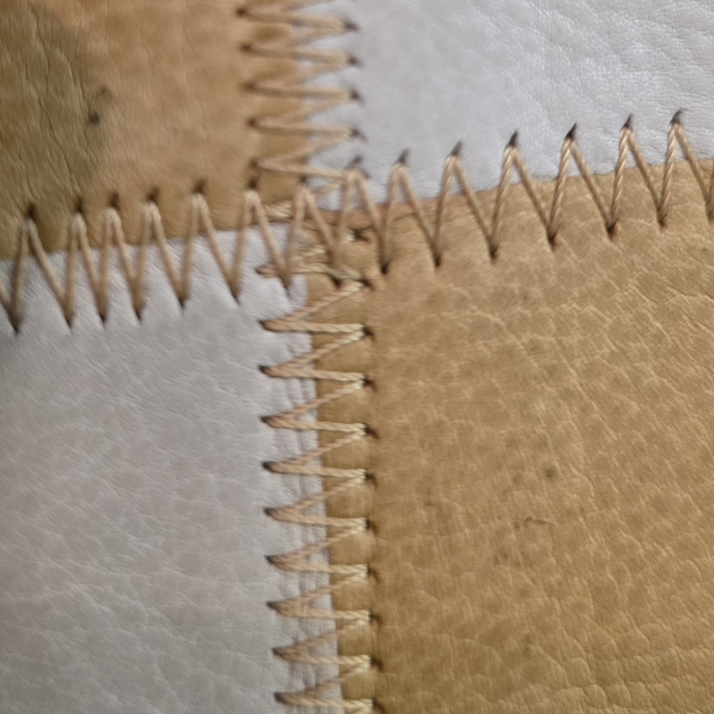 Latico Tan and Cream Leather Patchwork Wallet - Picture 5 of 7